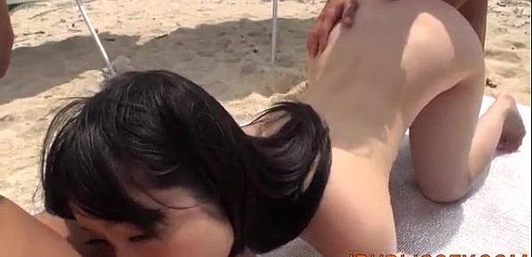  Asian brunette Hina Maeda amazes with her lovely pussy